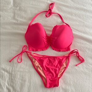 Victoria's Secret Hot Pink Coral Bikini